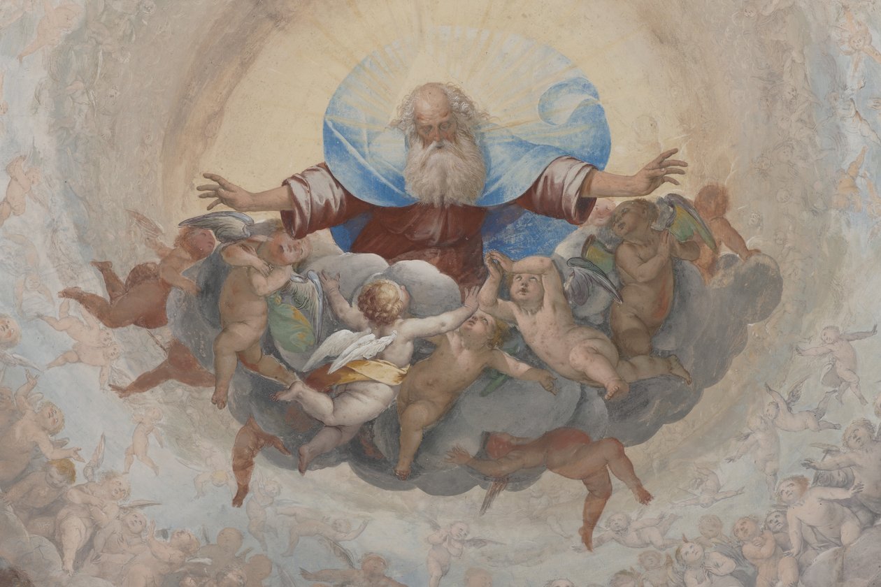 Bůh a amorové, kolem 1623-34 (detail 3496185) od Isidoro Bianchi