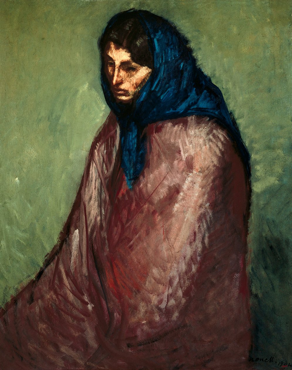 ""Le útočiště"" Obraz Isidre Nonell i Monturiol (1873-1911) 1904 Barcelona. Národní muzeum umění Katalánska od Isidro Nonell