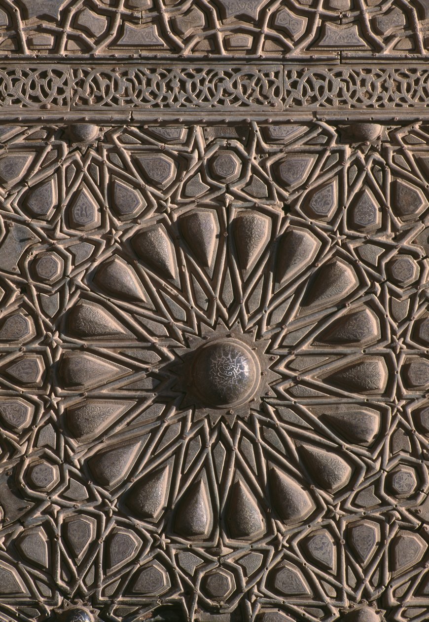 Dveře medresy sultána al-Zahira Barquqa, detail (dřevo) od Islamic School