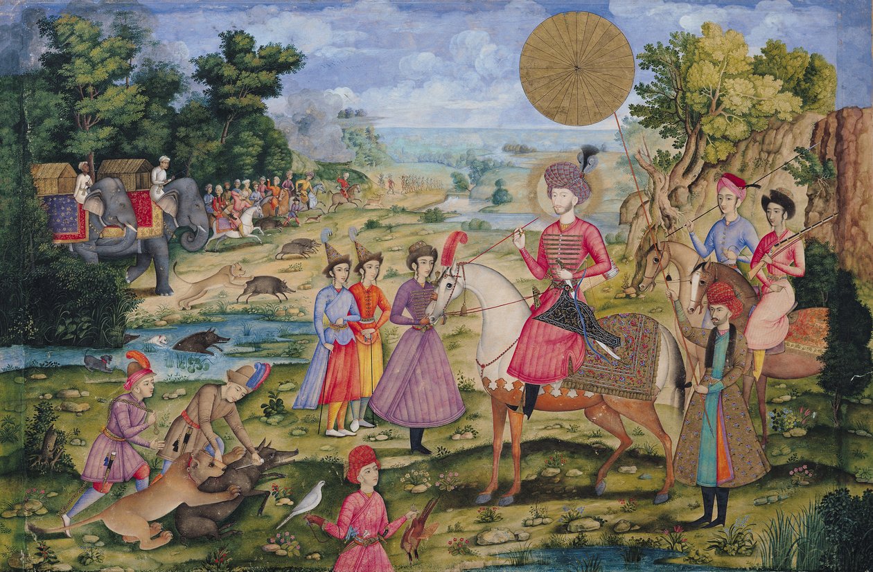 Royal Hunt, z Isfahánu, Írán od Islamic School