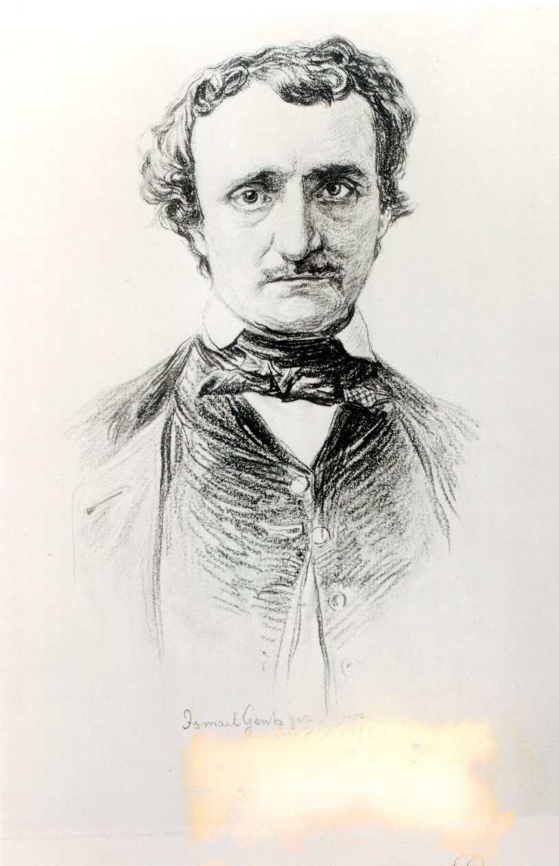 Edgar Allan Poe (1809-49) 1907 od Ismael Gentz