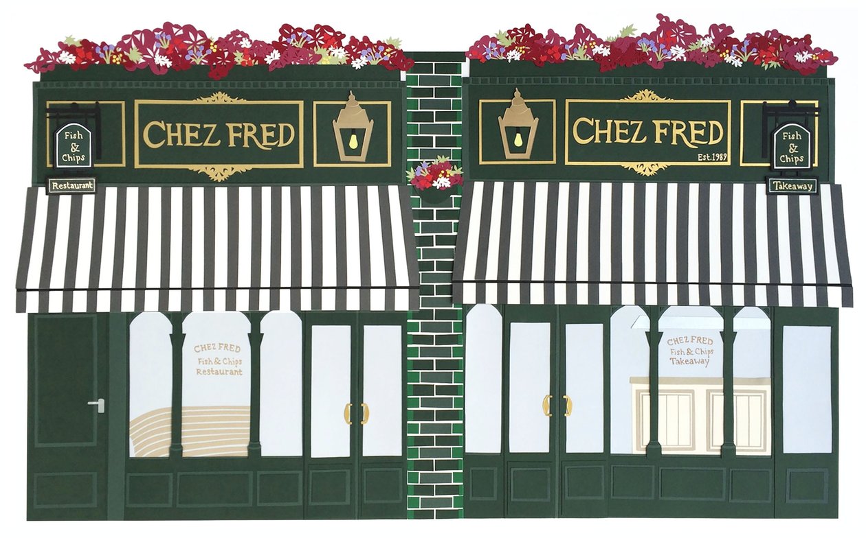 Chez Fred, 2016 papír od Isobel Barber