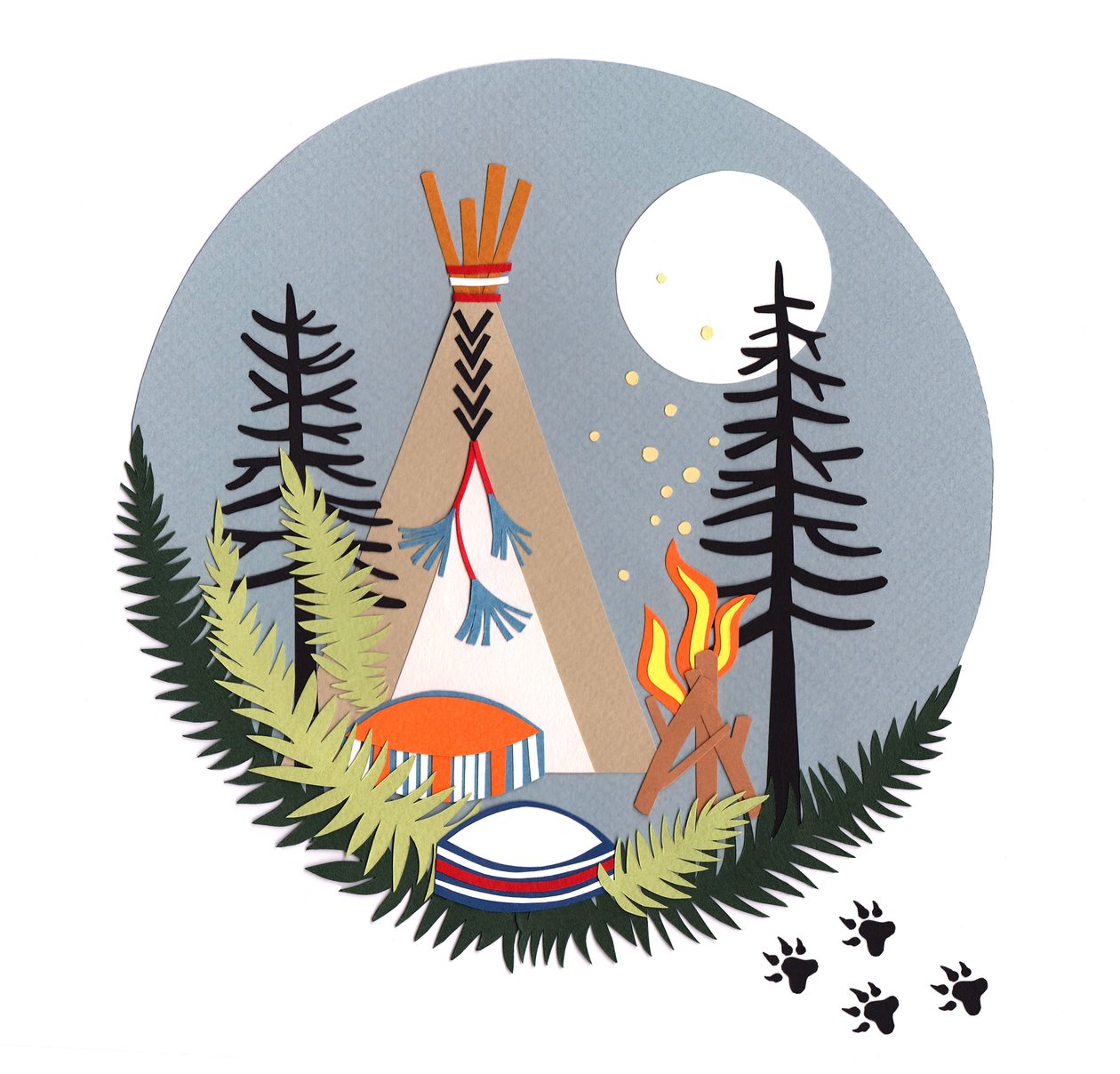 Great Outdoor Camping, 2016 papír od Isobel Barber