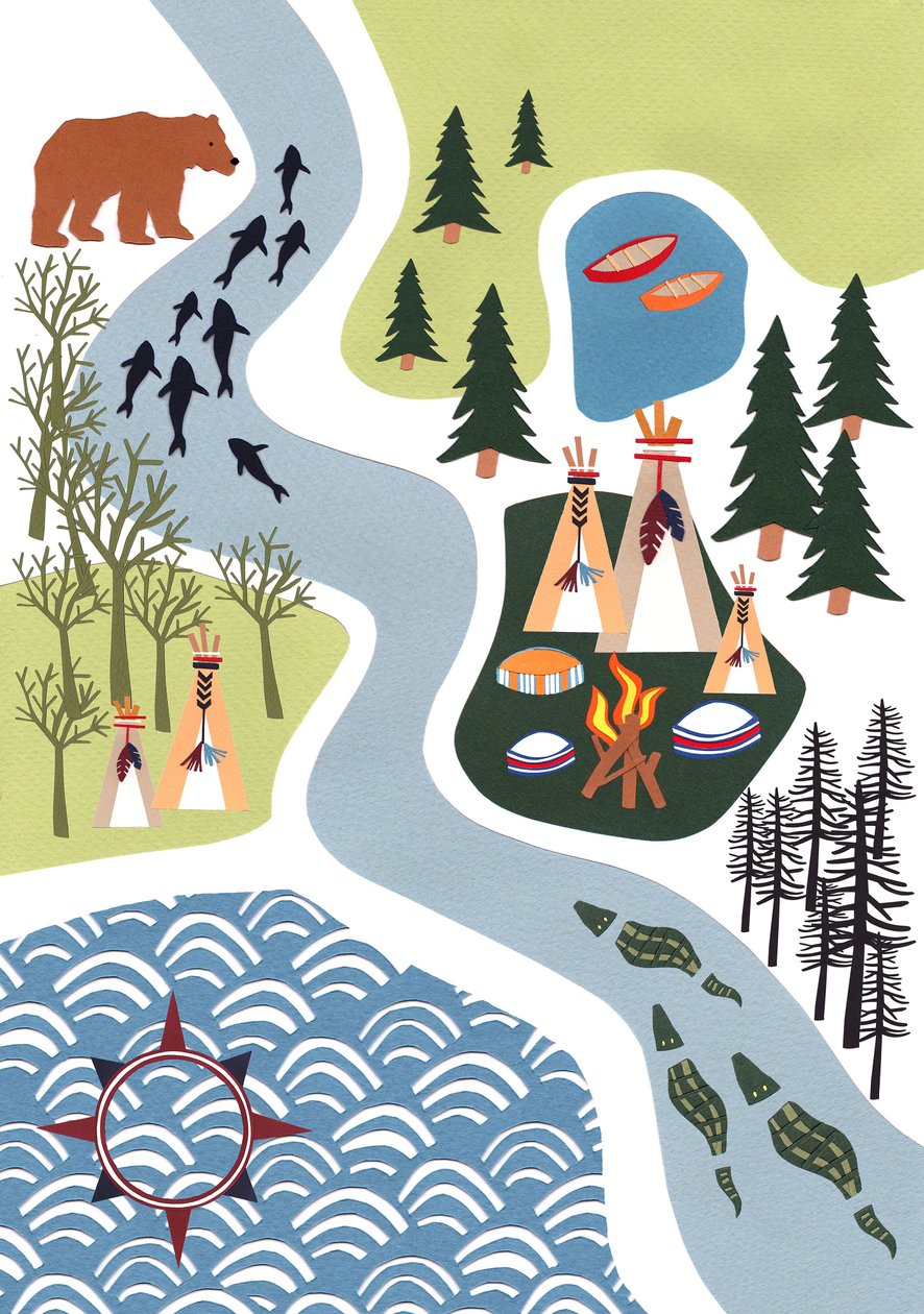 The Great Outdoors, 2016 papír od Isobel Barber