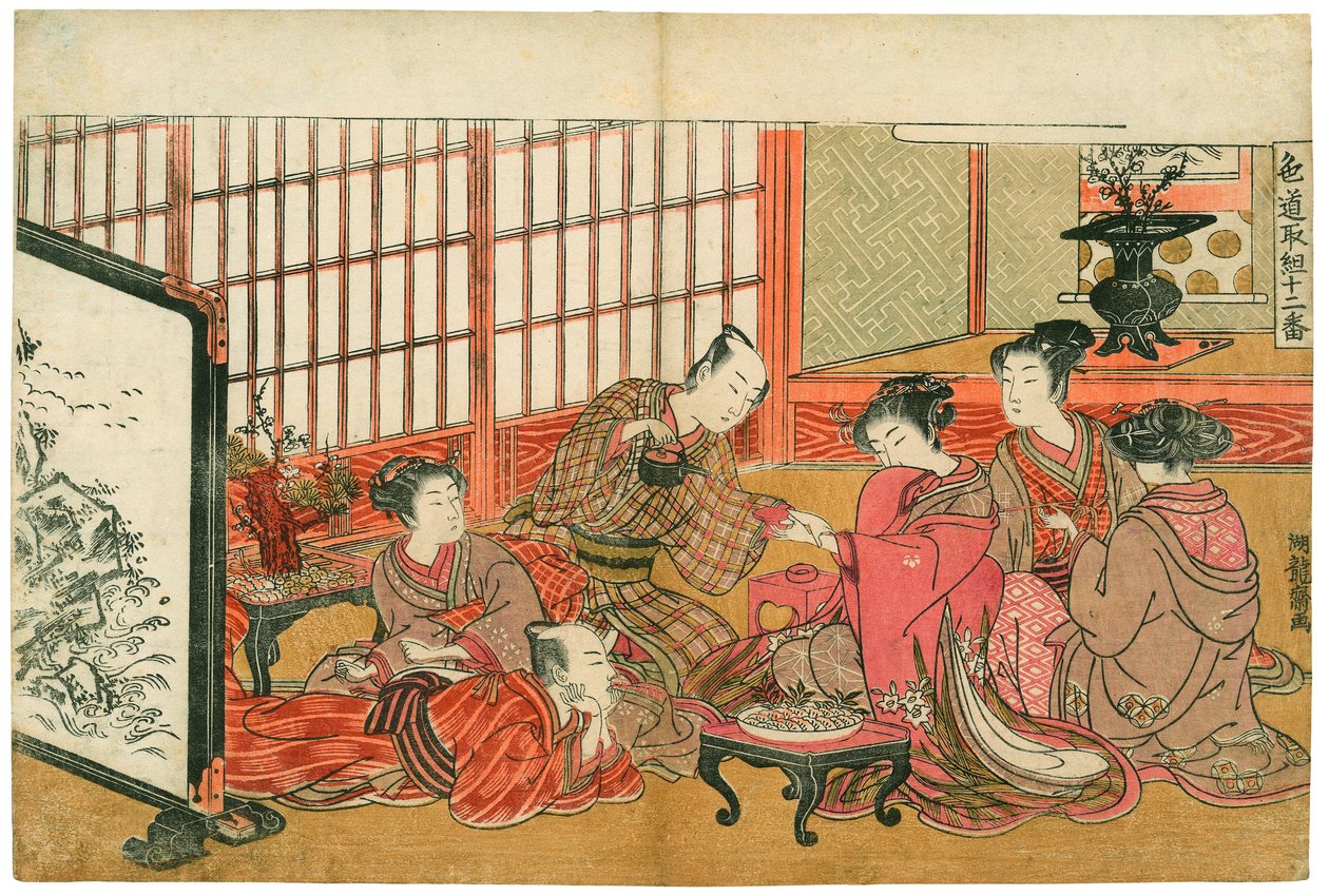 Večírek v Yoshiwara od Isoda Koryusai