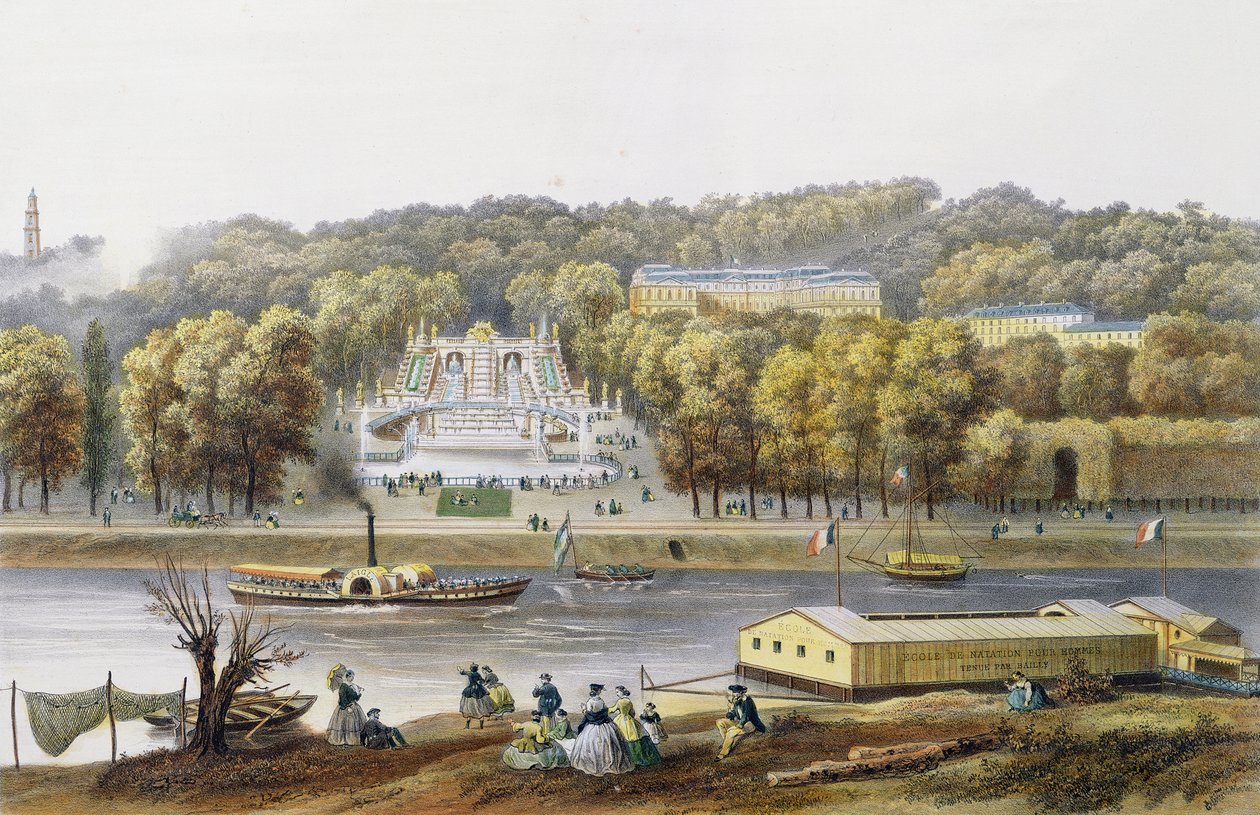 Zámek a park Saint-Cloud od Isodore Laurent Deroy