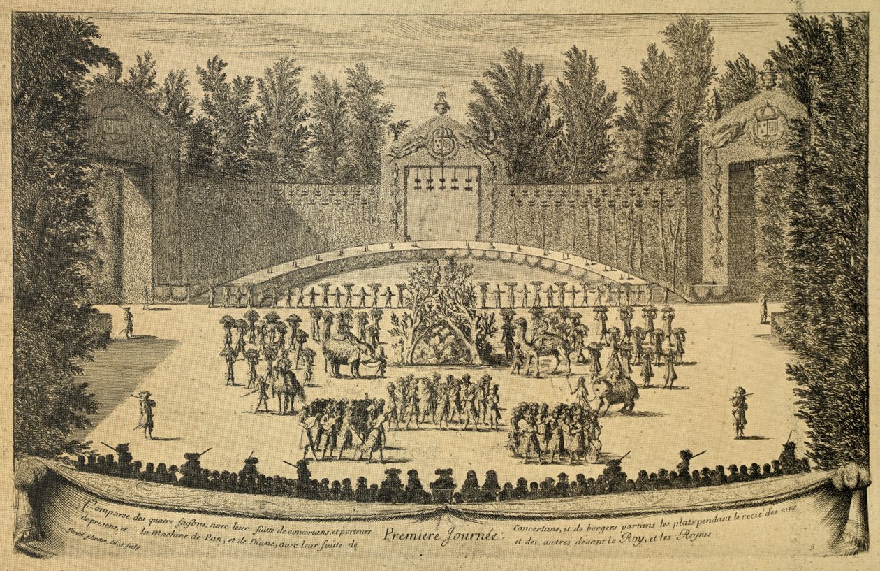 Slavnosti ve Versailles od Israel Sylvestre