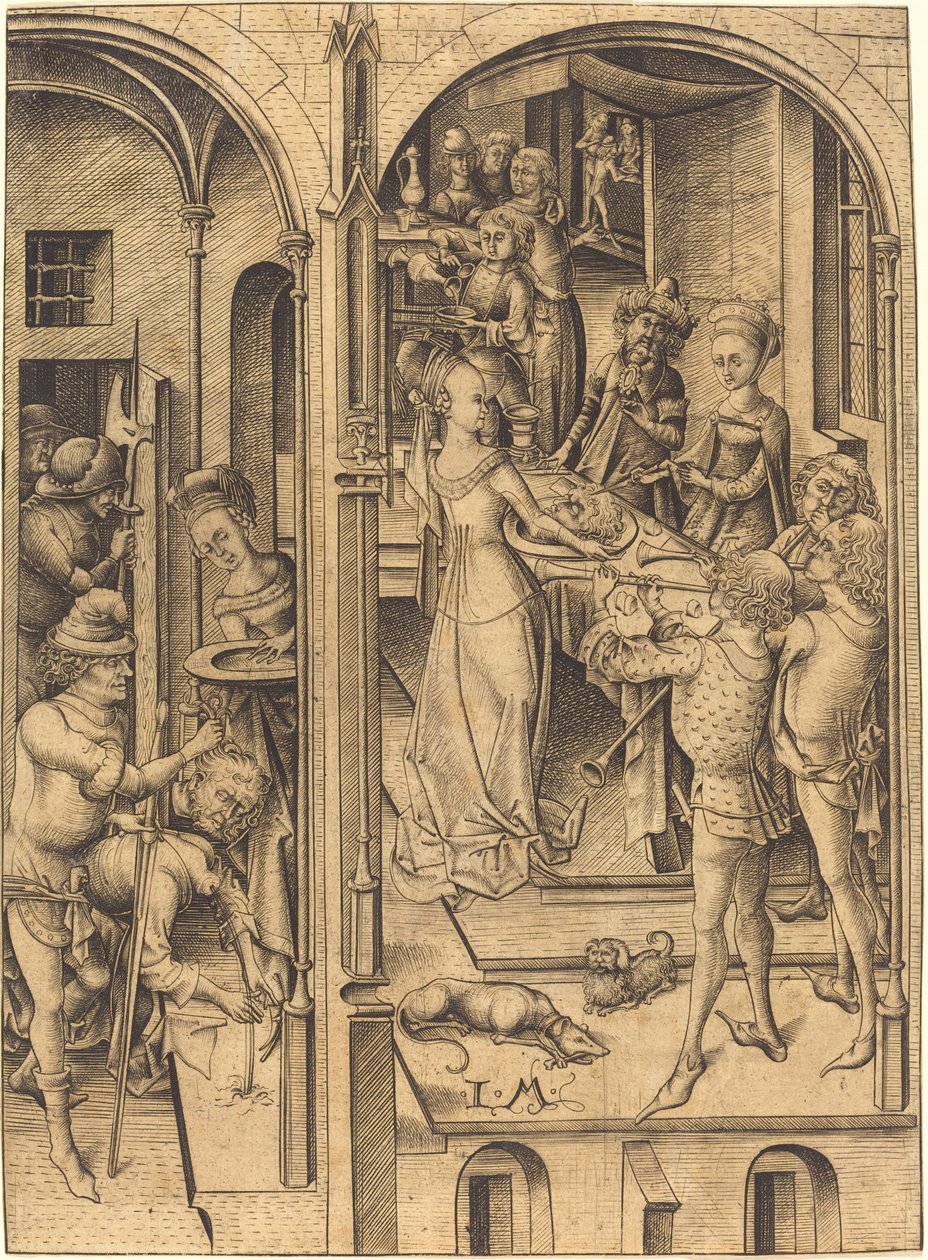 Stětí hlavy svatého Jana Křtitele, c. 1480. od Israhel van Meckenem