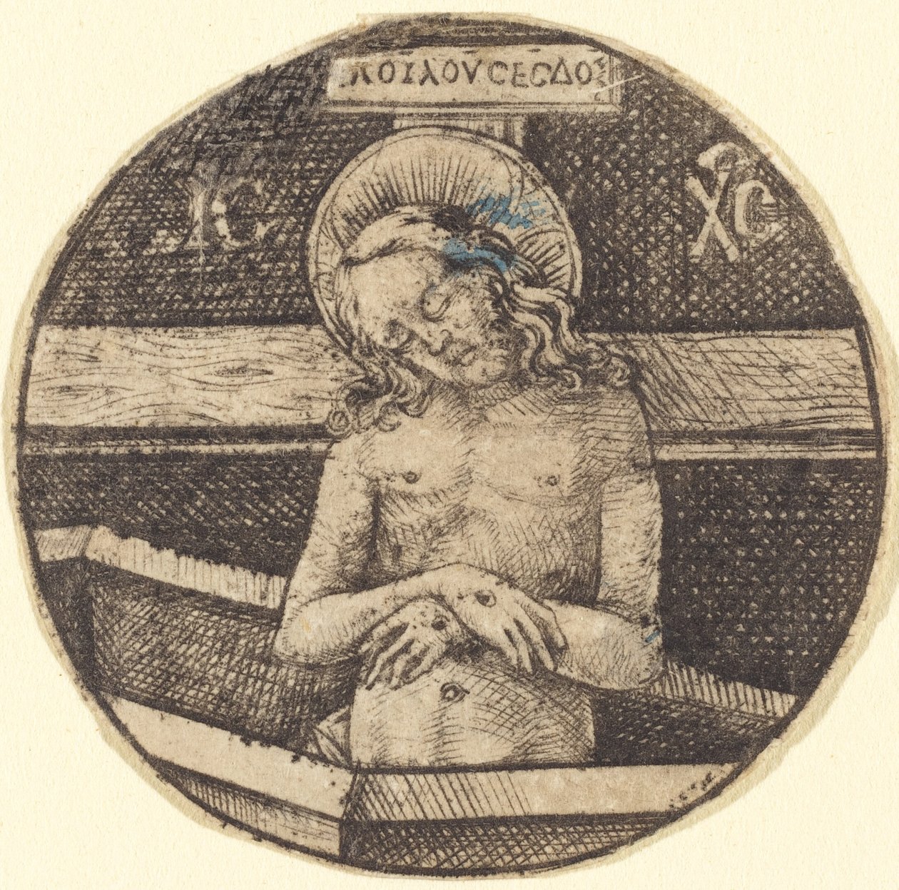 Kristus jako muž bolesti, c. 14701480. od Israhel van Meckenem