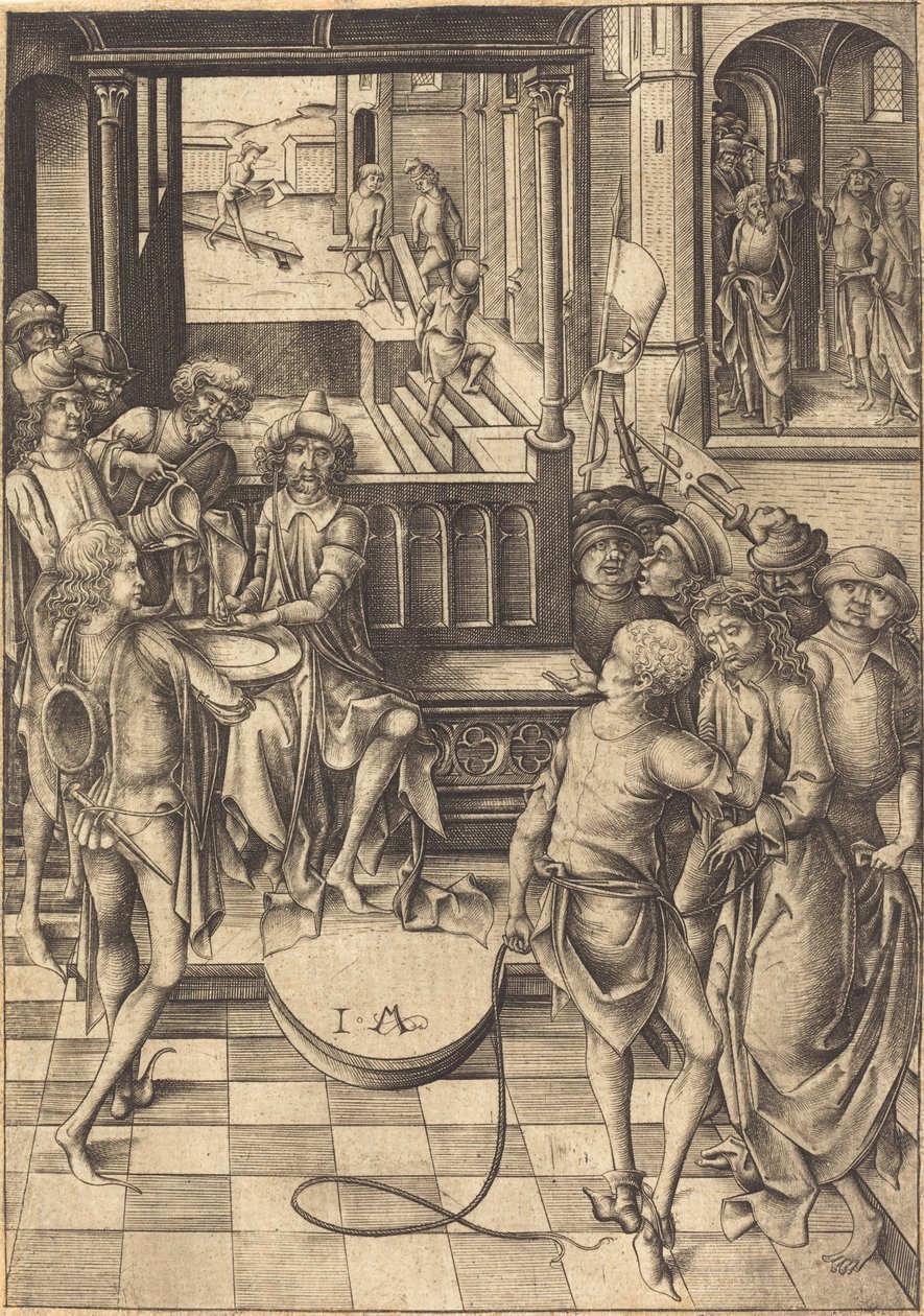 Kristus před Pilátem, c. 1480. od Israhel van Meckenem
