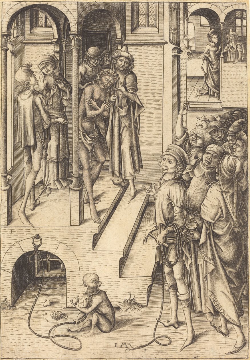 Hle muž, c. 1480 od Israhel van Meckenem
