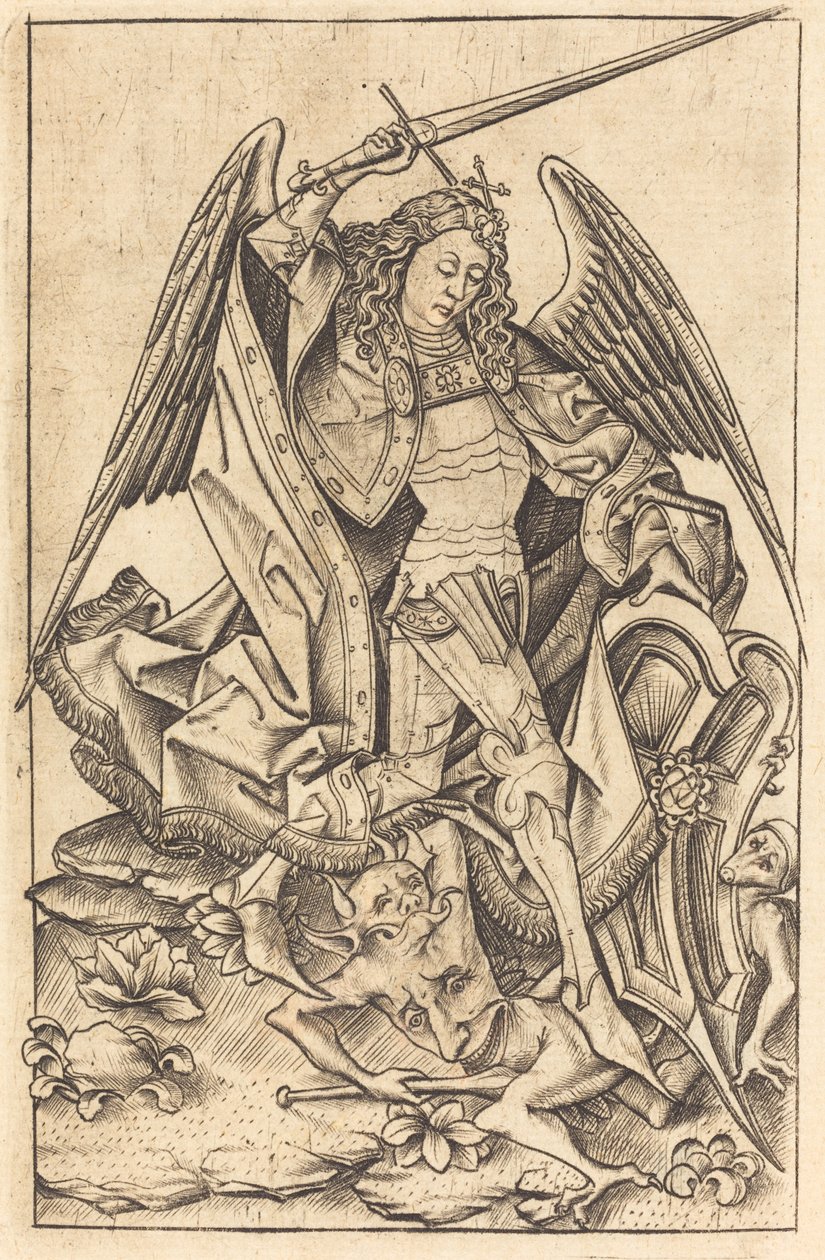Svatý Michael, c. 14701480. od Israhel van Meckenem