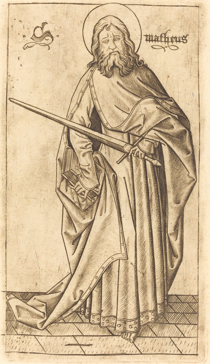 Svatý Pavel nebo svatý Matouš, c. 14701480. od Israhel van Meckenem