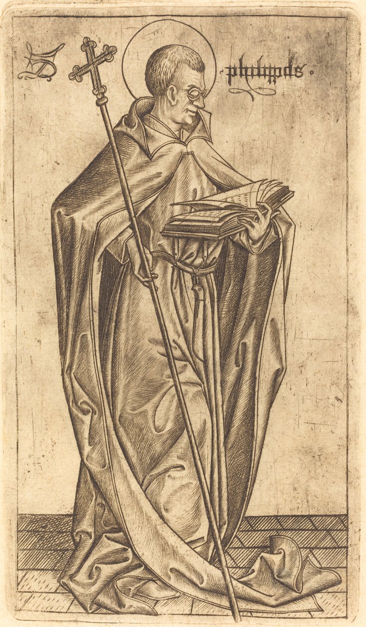 Svatý Filip, c. 14701480. od Israhel van Meckenem