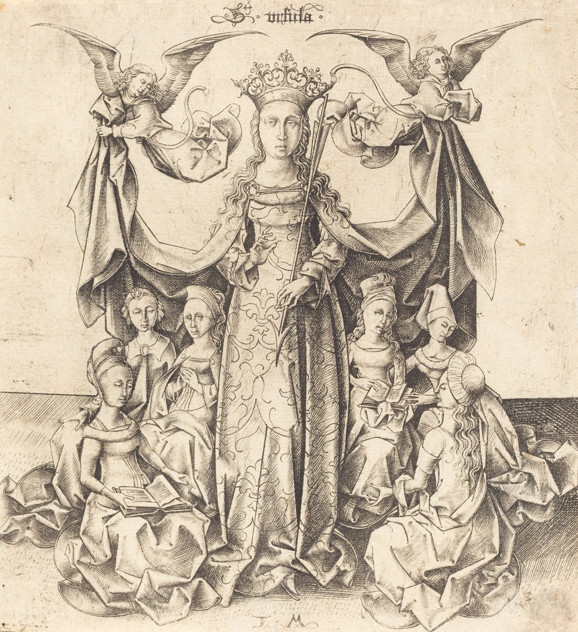 Svatá Uršula a její panny, c. 14751480. od Israhel van Meckenem