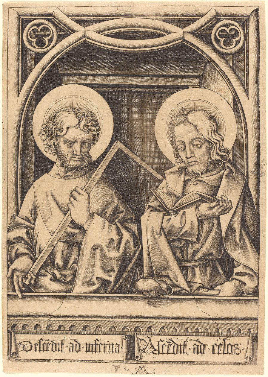 Svatí Tomáš a Jakub Menší, c. 14801485. od Israhel van Meckenem