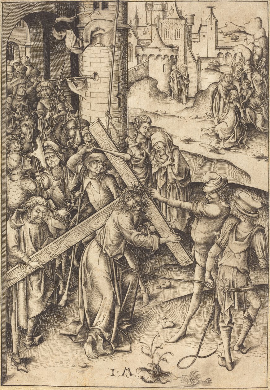 Nesení kříže, c. 1480. od Israhel van Meckenem