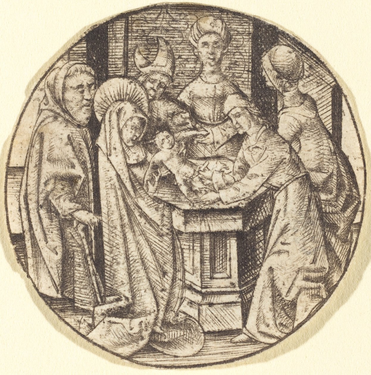 Obřízka, c. 14701480. od Israhel van Meckenem