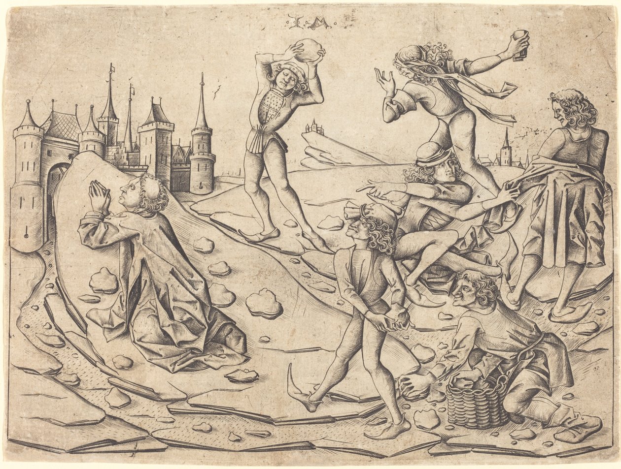 Ukamenování svatého Štěpána, c. 1470. od Israhel van Meckenem