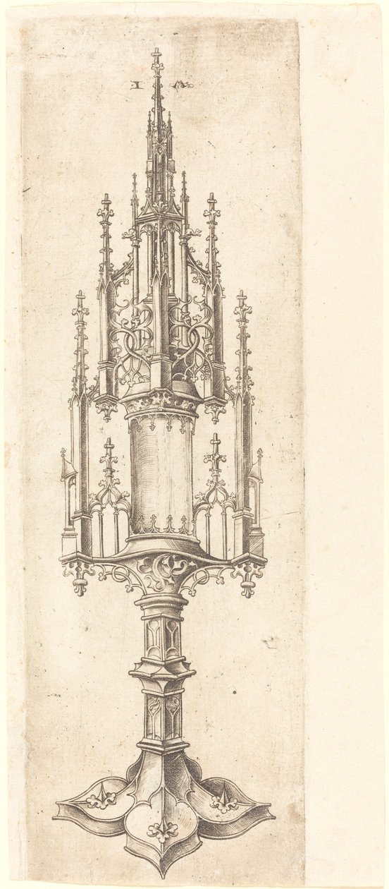Gotická monstrance od Israhel van Meckenem after Master W with the Key