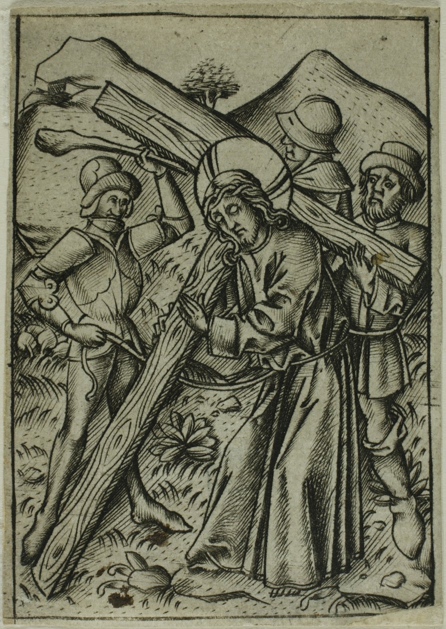 Kristus nesoucí kříž od Israhel van Meckenem the younger