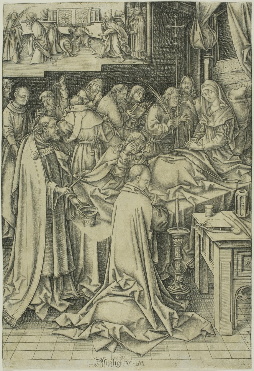 Smrt panny od Israhel van Meckenem the younger