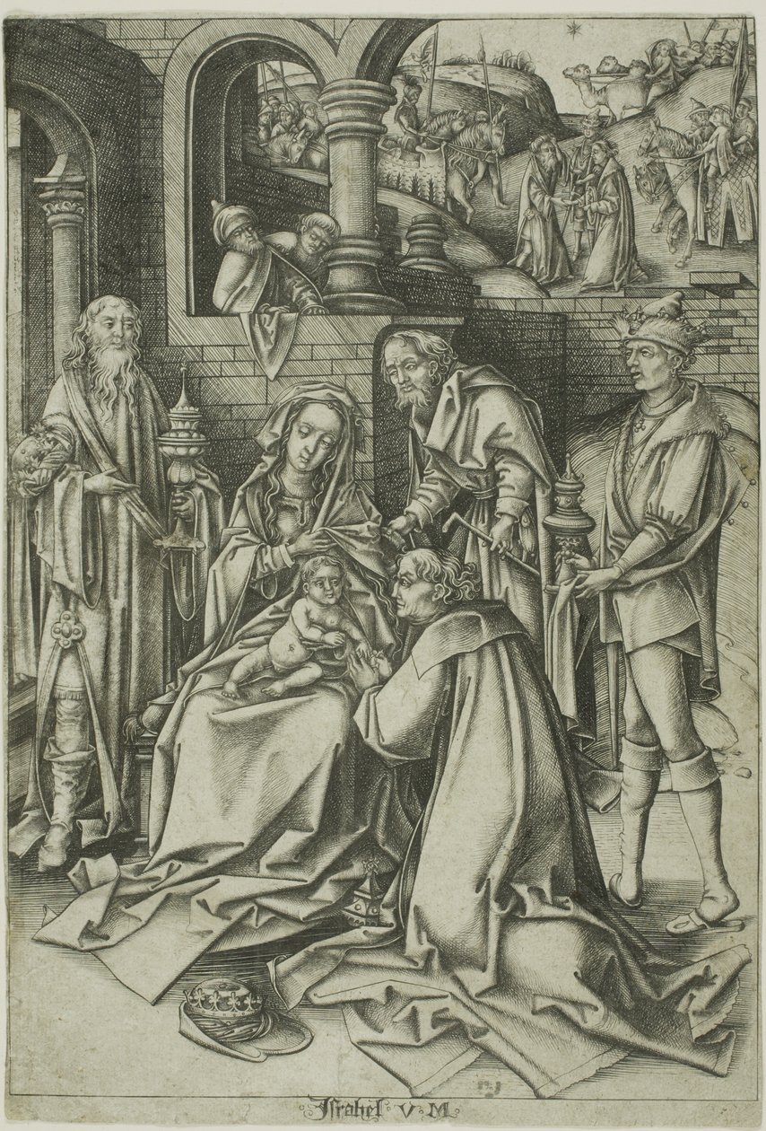 Klanění mudrců od Israhel van Meckenem the younger