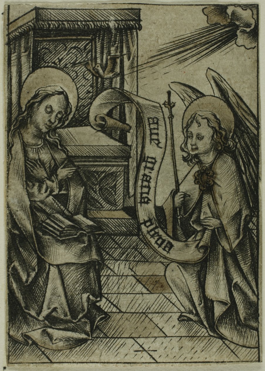Zvěstování od Israhel van Meckenem the younger