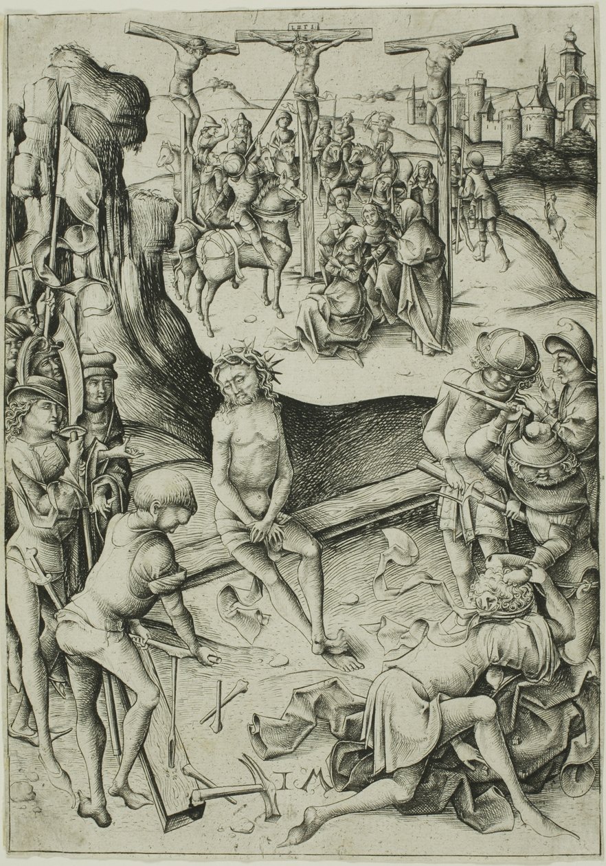 Ukřižování od Israhel van Meckenem the younger