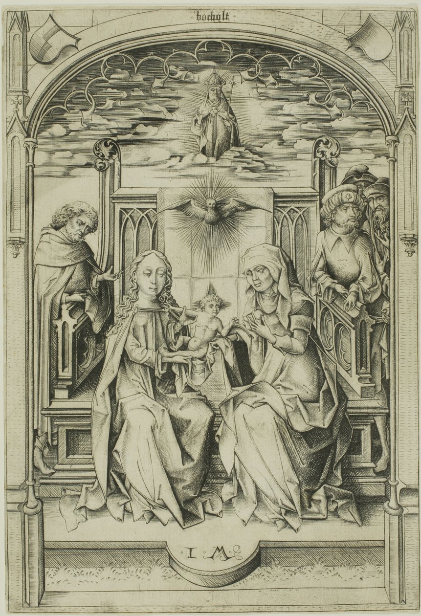 Svatá rodina od Israhel van Meckenem the younger