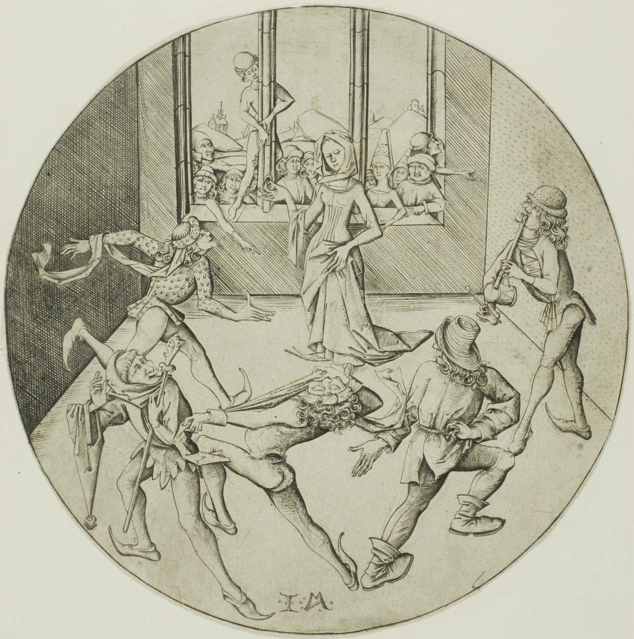 Tanečníci Morris od Israhel van Meckenem the younger