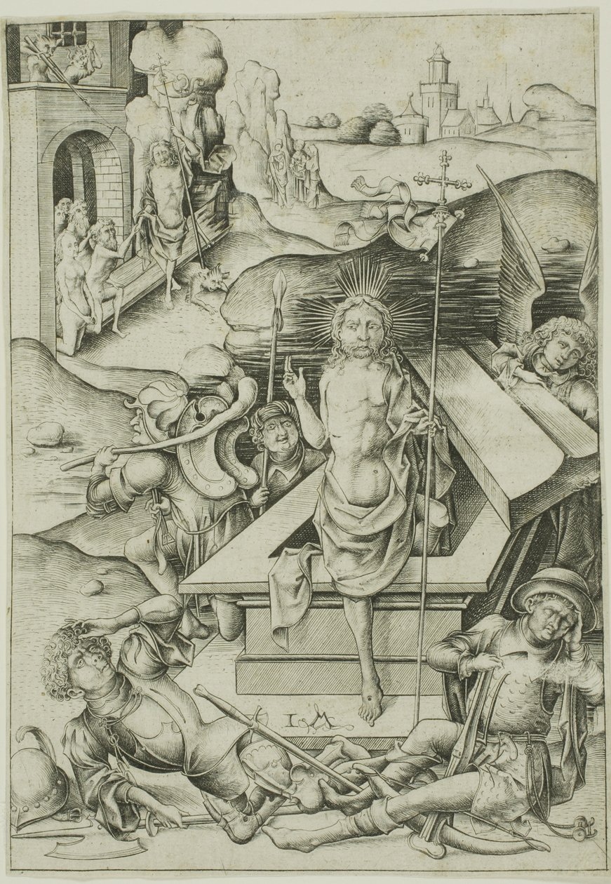 Vzkříšení od Israhel van Meckenem the younger