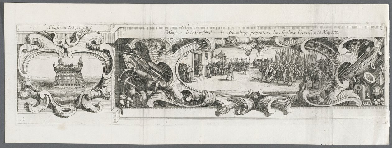 Obléhání La Rochelle: Deska 14, 1628-1630. od Israël Henriet