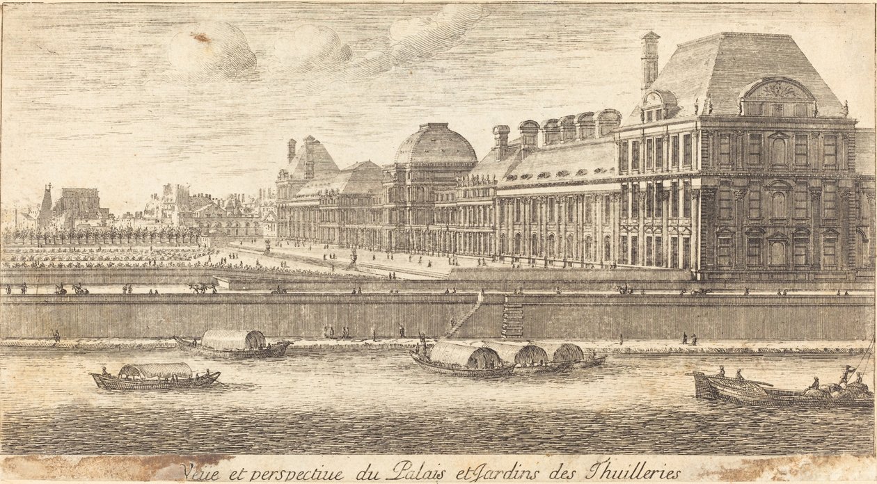 Veue et Perspective du Palais et Jardins des Tuileries od Israël Silvestre