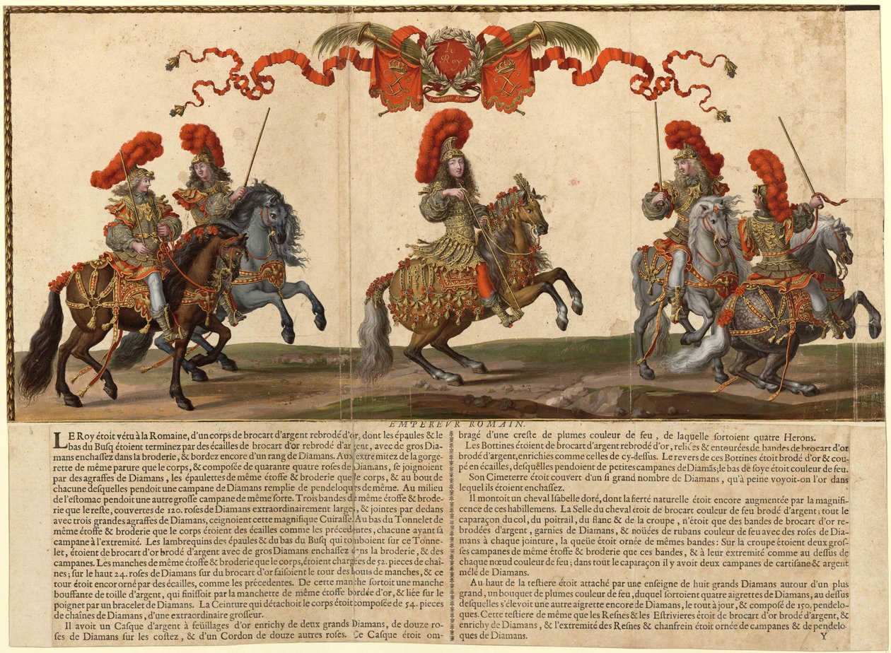 Grand Cavalcade Dáno v Paříži v roce 1662, 1670. od Israël Silvestre the Younger