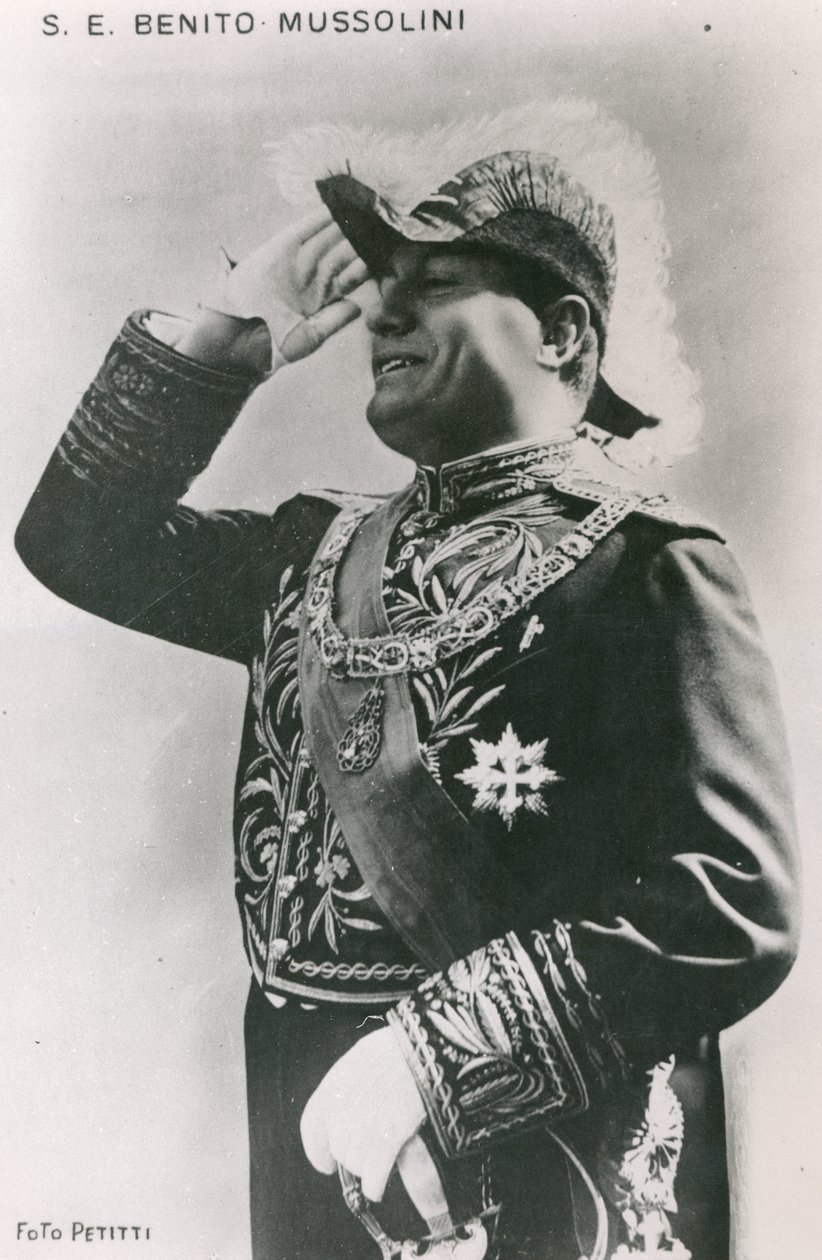 Benito Mussolini (1883-1945) 30. léta 20. století od Italian Photographer