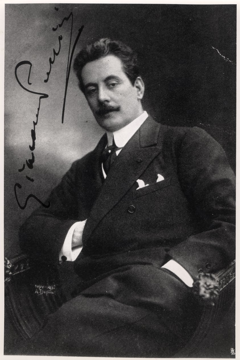 Giacomo Puccini (1858-1924) od Italian Photographer