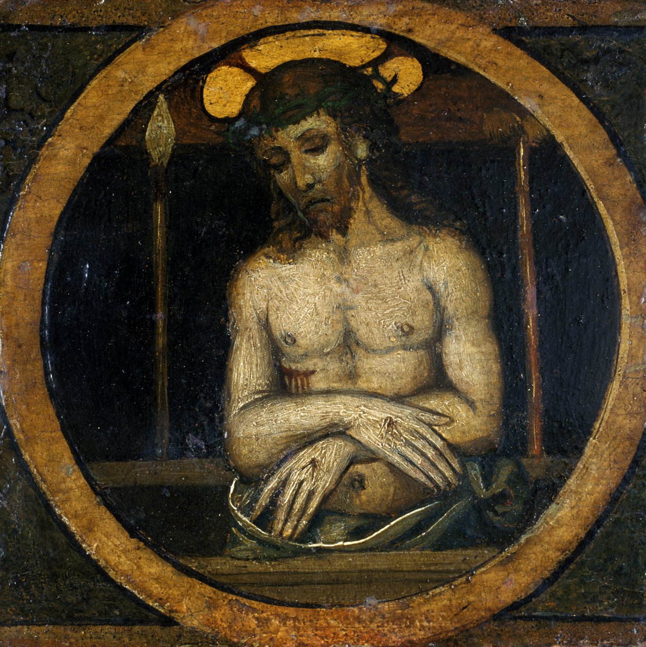 Kristus trpící (tempera na topolovém dřevě) od Italian School