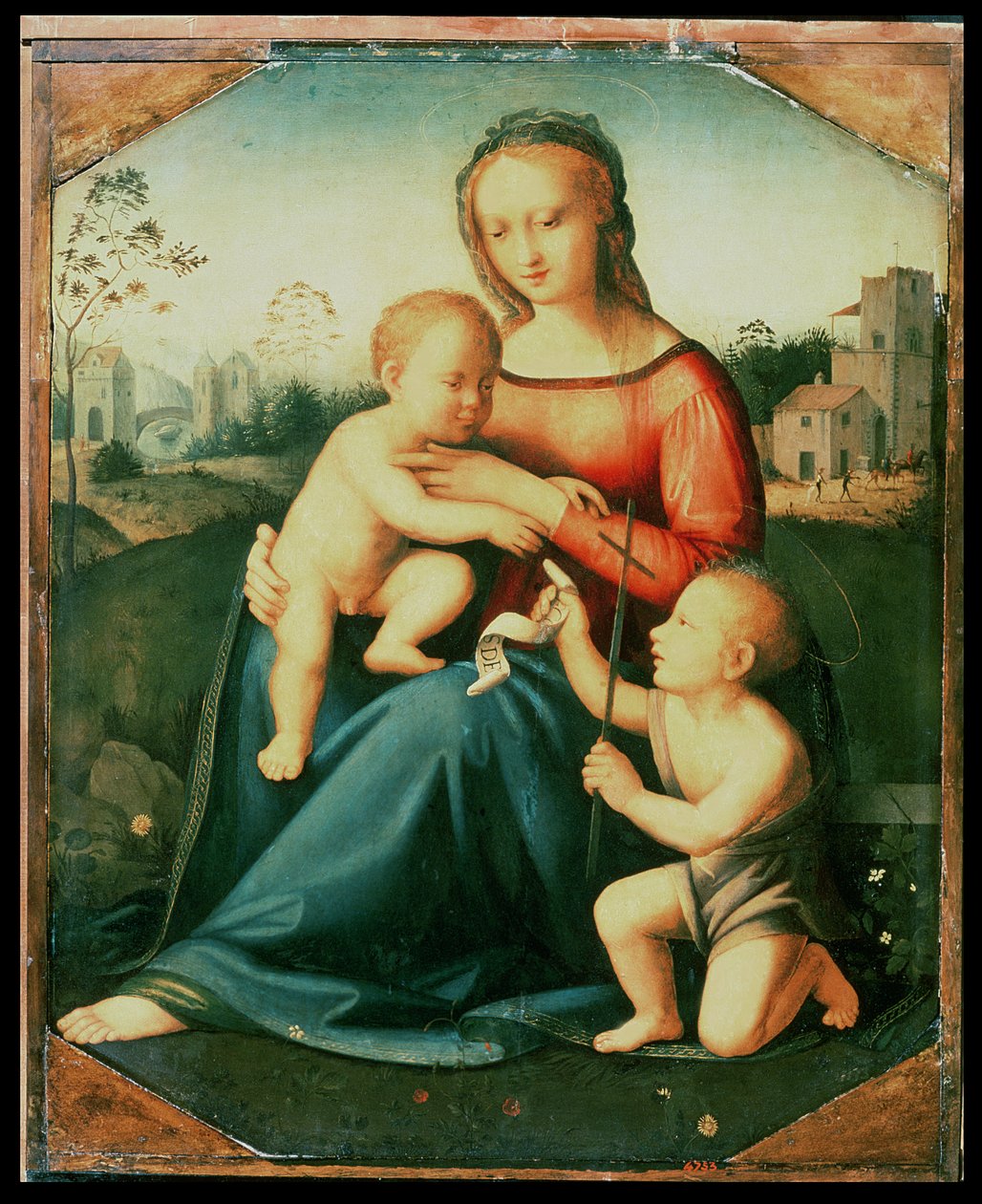 Madona s dítětem se svatým Janem Křtitelem od Italian School