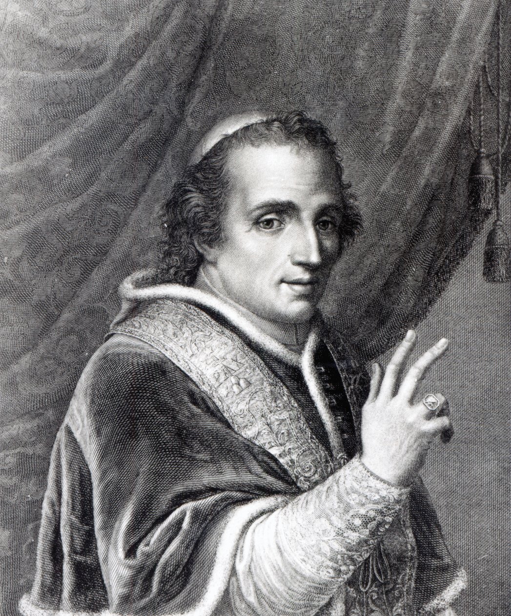 Papež Pius VII, rytý Rafaello Morghen od Italian School