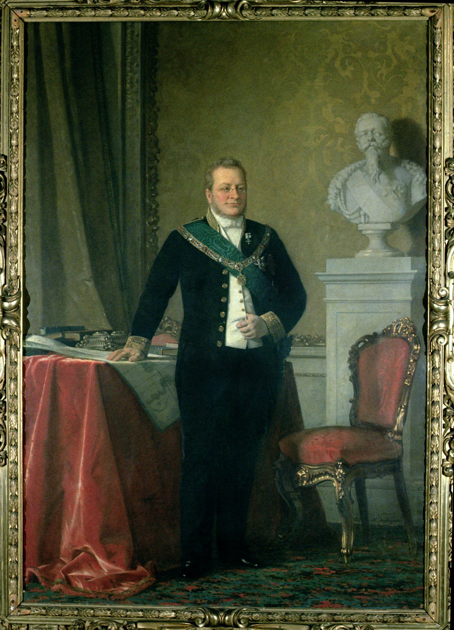 Portrét hraběte Camillo Berso z Cavour (1810-61) od Italian School