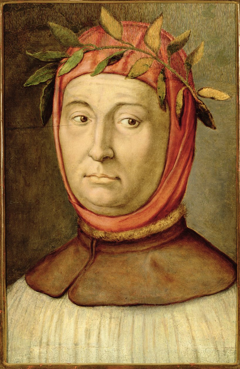 Portrét Petrarca jménem Francesco Petrarca (1304-74) od Italian School