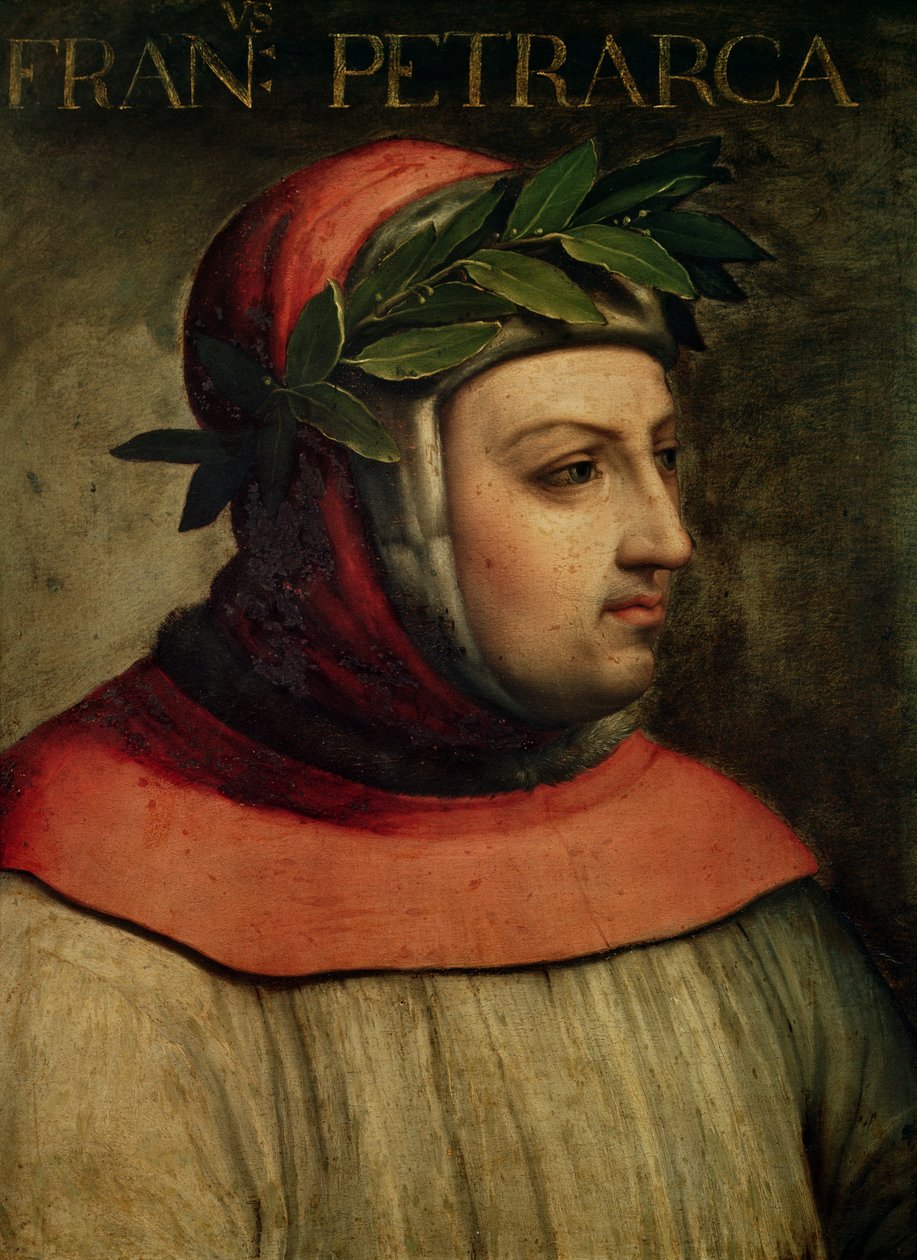 Portrét Petrarca jménem Francesco Petrarca (1304-74) od Italian School
