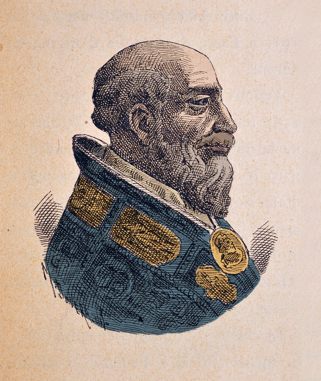 Portrét papeže Gregoire XIV (Gregorio, Gregorius nebo Gregory) (1590-1591), 1898 (rytina s pozdějším kolorováním) od Italian School