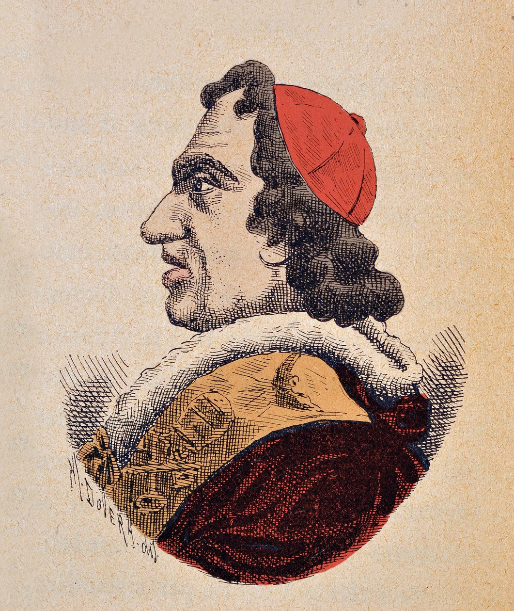 Portrét papeže Pie VII (Pius nebo Pio) (1800-1823), 1898 (rytina s pozdějším kolorováním) od Italian School