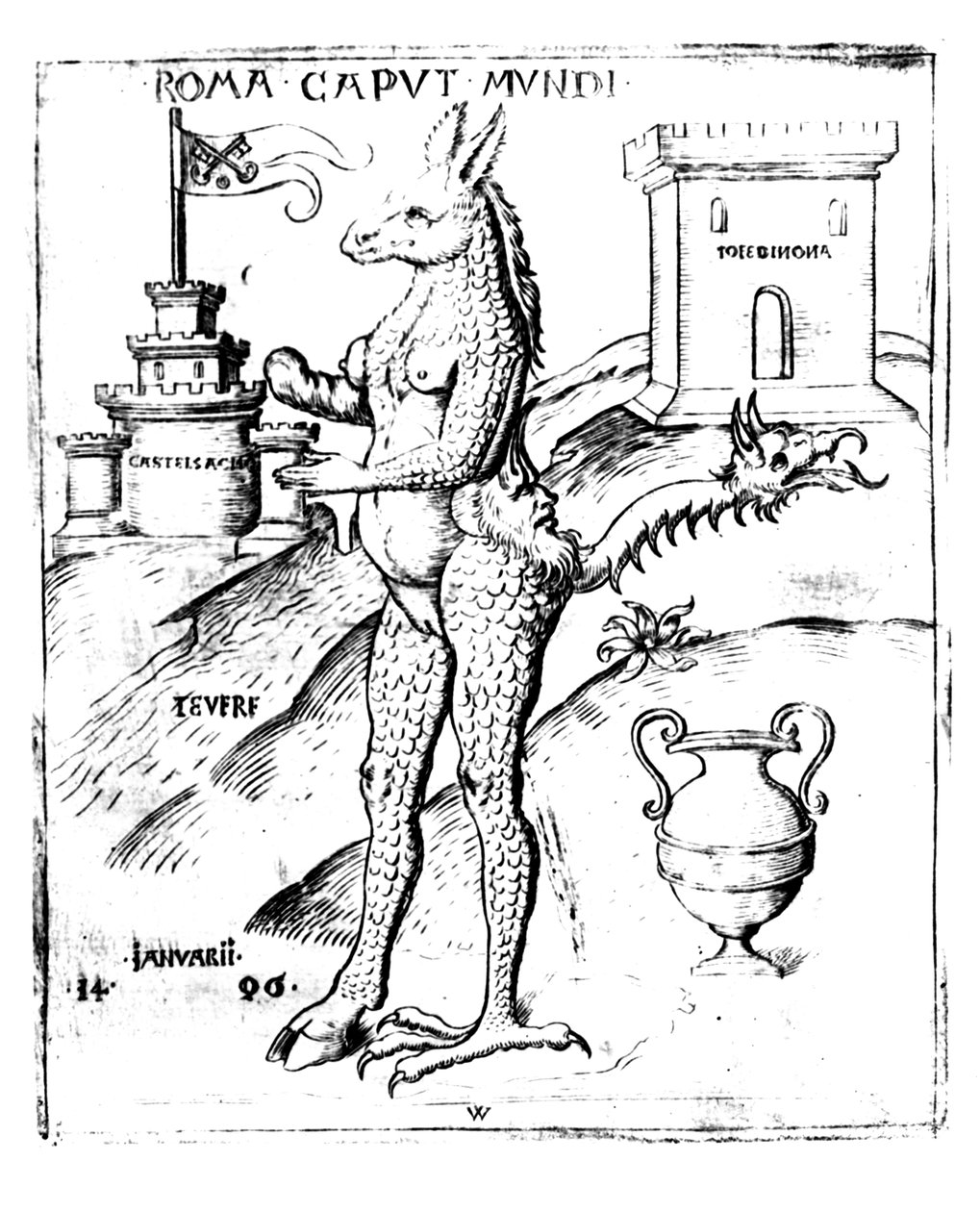 Řím, hlavní město světa, 1596 od Italian School