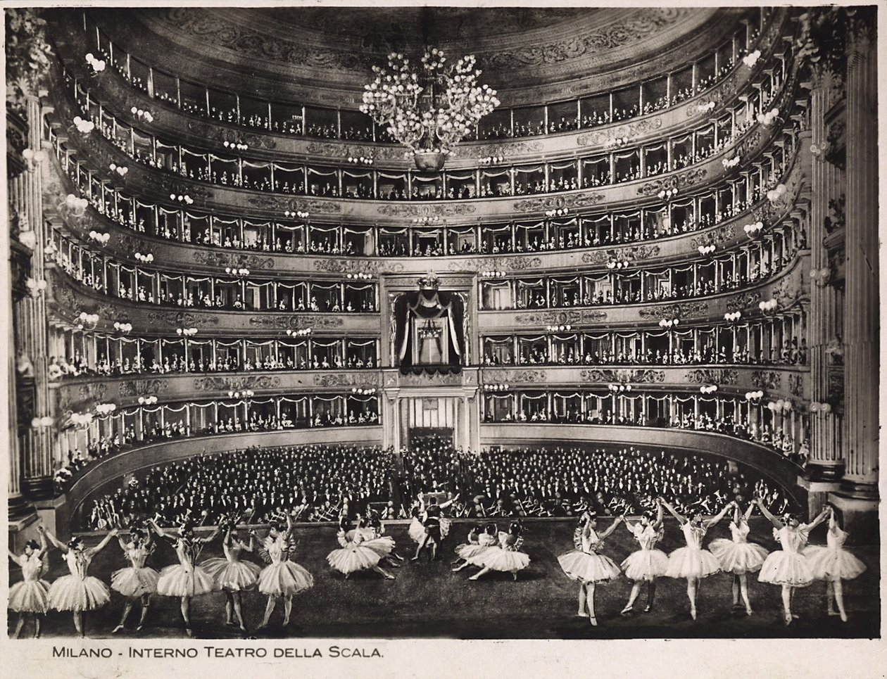 Balet milánské Scaly od Italian School