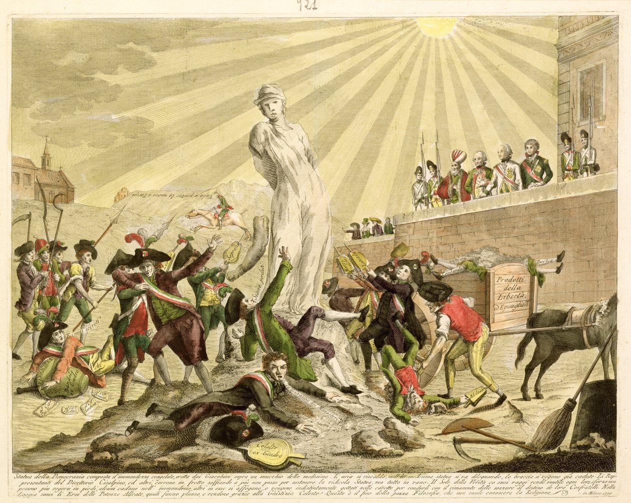 Socha demokracie, 1799 od Italian School
