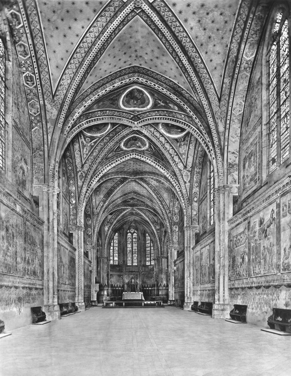 Pohled do interiéru Horního kostela od Italian School