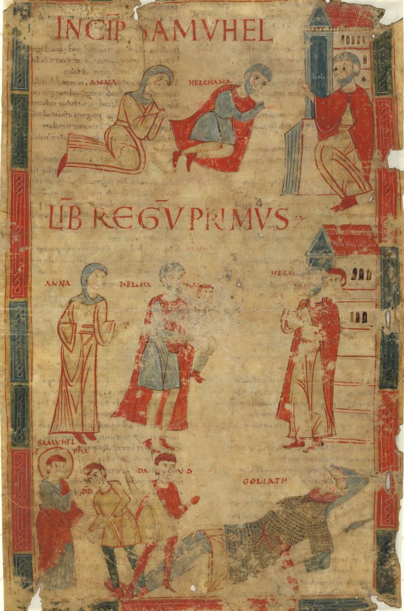 Čtyři scény z První knihy Samuelovy od Italian 11th Century